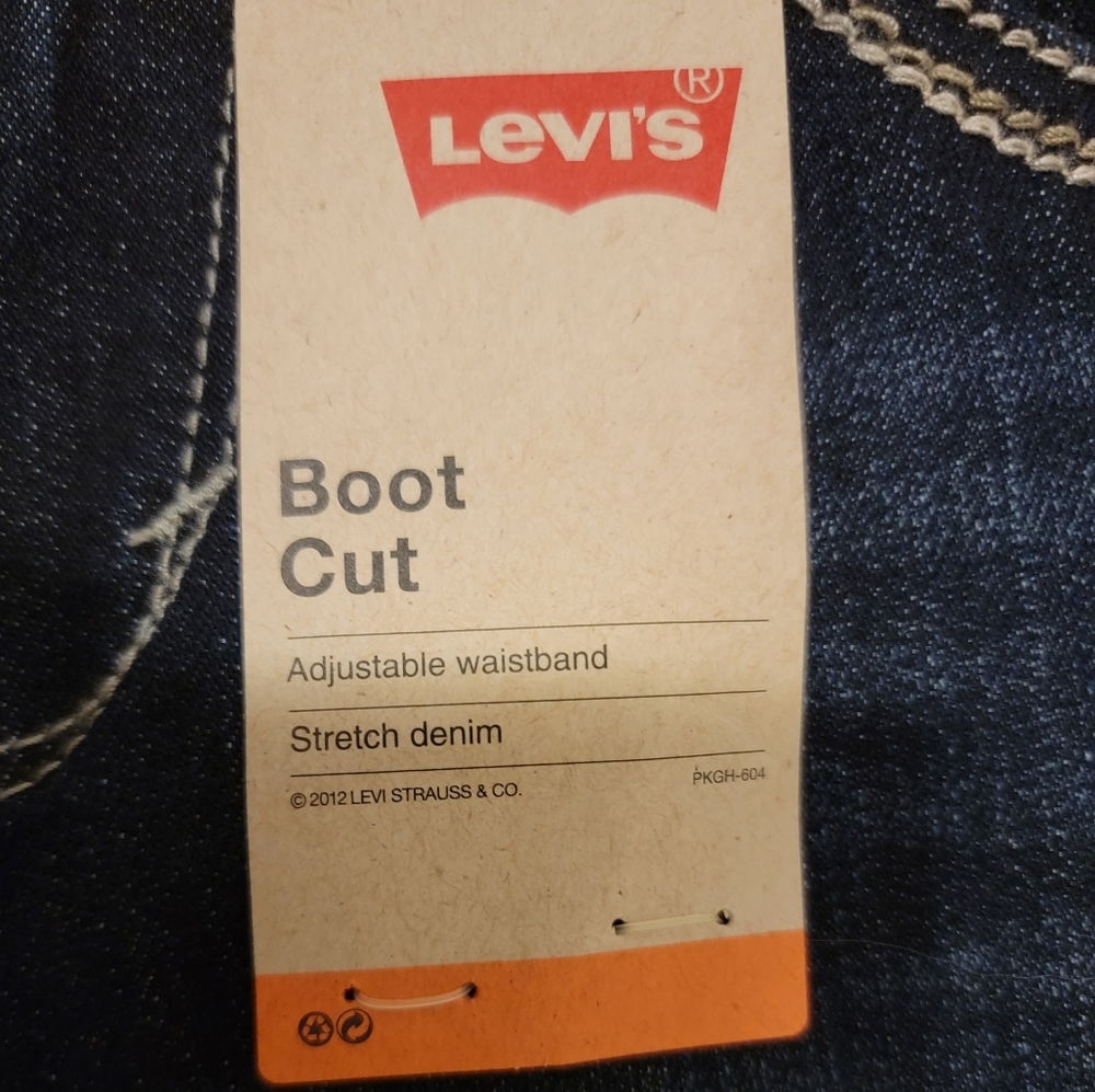 NWT Levi's Girl's 14 Slim Boot Cut Stretch Denim Jean - Picture 7 of 13